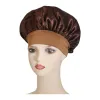 Cross-border best-selling solid-color wide-brimmed stretch adult nightcap, men's and women's fashionable hair care and beauty bath cap, colored Ding cap 134402489 Item Picture